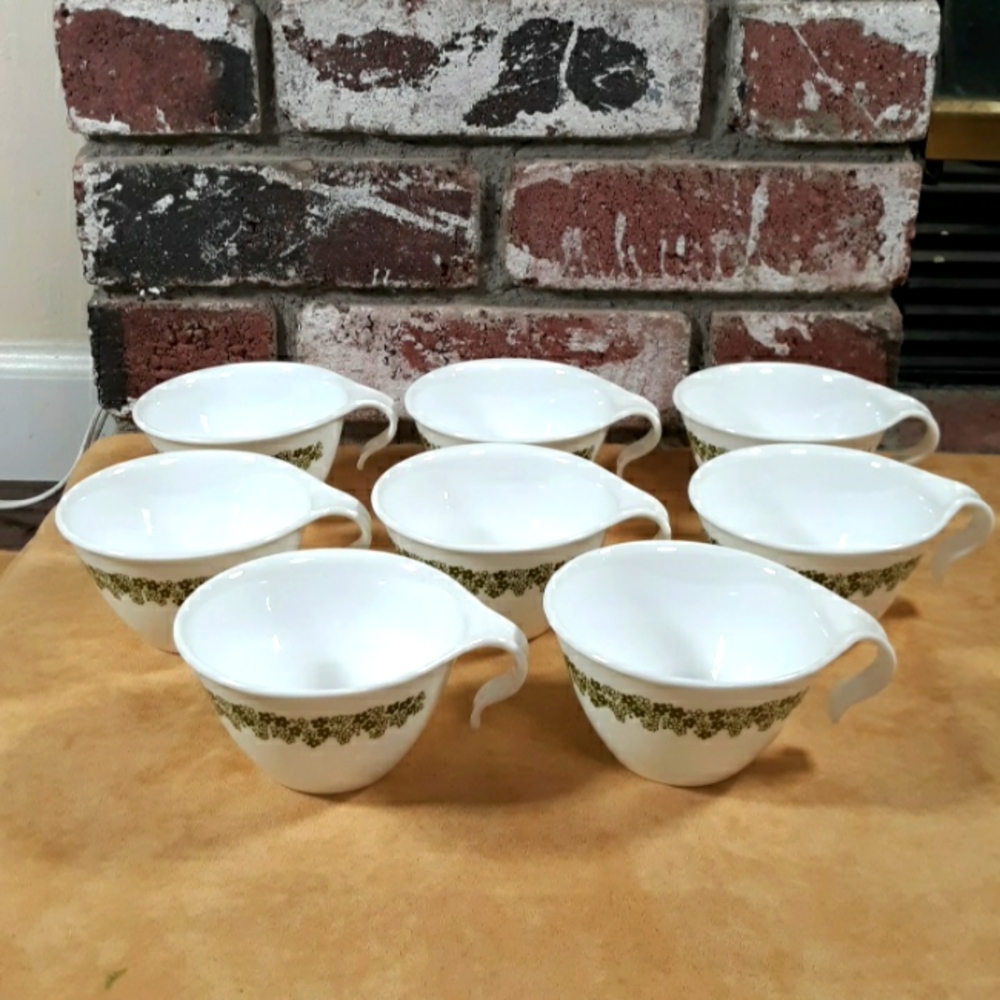 Corelle Corning Spring Blossom Crazy Daisy Set Of 8 Coffee Mugs